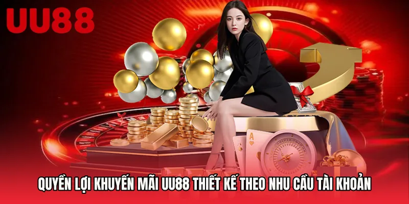 Quyền lợi khuyến mãi UU88 thiết kế theo nhu cầu tài khoản